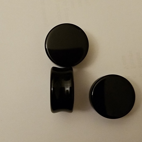 Black stone plugs - Picture 2 of 2